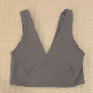 FP Movement by Free People V-Neck Sports Bra - Light blue